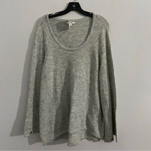 Kensie Scoop Neck Soft Knit Long Sleeve Sweater